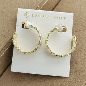Kendra Scott Natalie Hoop Earrings Gold